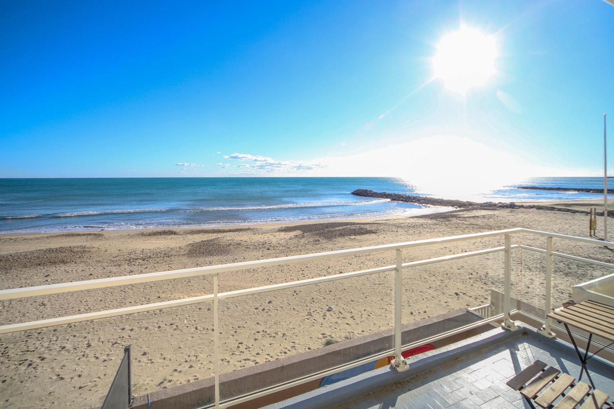 T3 Somptuosa 1 Ere Ligne Vue Mer Palavas Exterior photo